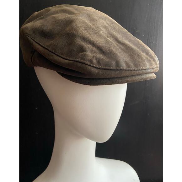 STETSON Green Suede Newspaper Boy Cap sz M - Picture 1 of 10